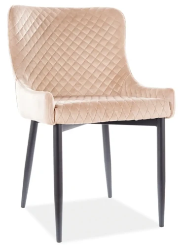 Krzesło tapicerowane Colin B Velvet Bluvel 28 beż