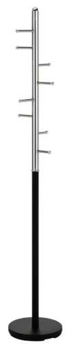 Wieszak stojący Ferro czarny/chrom