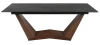 Stół rozkładany Bonucci Ceramic 200-250 cm czarny nero greco/orzech
