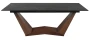 Stół rozkładany Bonucci Ceramic 200-250 cm czarny nero greco/orzech