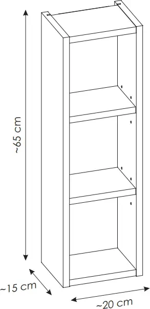 Regał górny Santa Fe Black