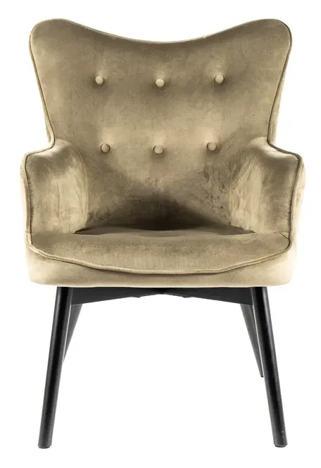 Fotel tapicerowany Carmen Velvet oliwka Bluvel 77