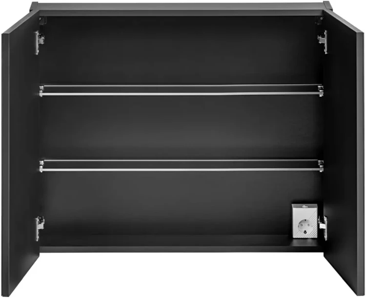 Szafka łazienkowa z lustrem 80 cm Santa Fe Black