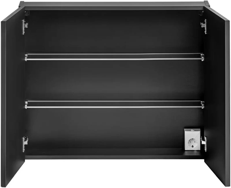 Szafka łazienkowa z lustrem 80 cm Santa Fe Black