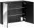 Szafka łazienkowa z lustrem 80 cm Santa Fe Black