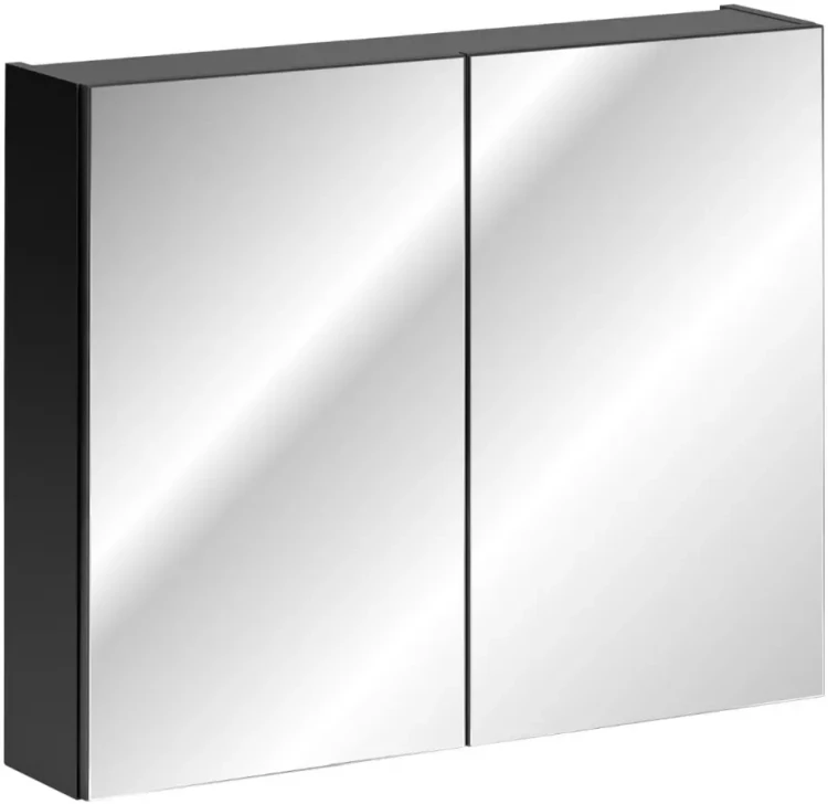 Szafka łazienkowa z lustrem 80 cm Santa Fe Black
