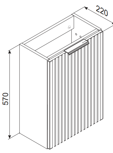 Szafka pod umywalkę Xilo 40 cm czarny / dąb wotan
