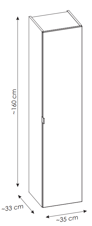 Słupek łazienkowy Santa Fe Taupe