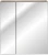 Szafka łazienkowa z lustrem 60 cm Santa Fe Taupe