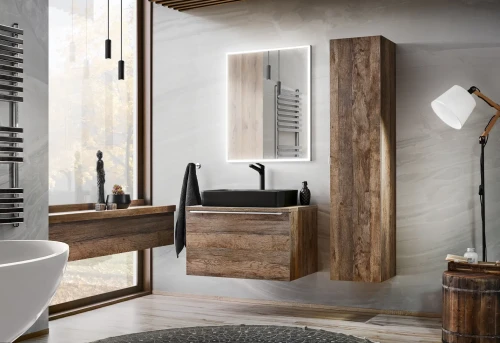 Szafka pod umywalkę 80 cm Santa Fe Oak