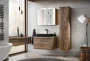 Szafka łazienkowa z lustrem 60 cm Santa Fe Oak