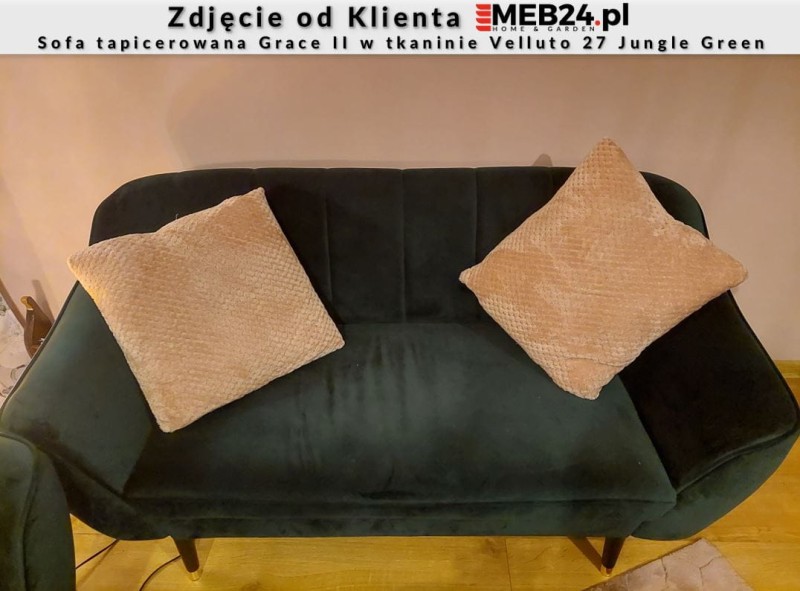Sofa tapicerowana Grace II w stylu skandynawskim - zdjęcie od klienta