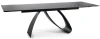 Stół rozkładany Diuna Ceramic 160-240 cm czarny sahara noir/czarny mat