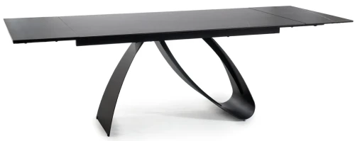 Stół rozkładany Diuna Ceramic 160-240 cm czarny sahara noir/czarny mat