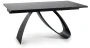 Stół rozkładany Diuna Ceramic 160-240 cm czarny sahara noir/czarny mat
