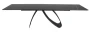Stół rozkładany Diuna Ceramic 160-240 cm czarny sahara noir/czarny mat