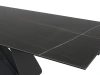 Stół rozkładany Diuna Ceramic 160-240 cm czarny sahara noir/czarny mat