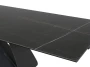 Stół rozkładany Diuna Ceramic 160-240 cm czarny sahara noir/czarny mat