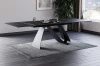 Stół rozkładany Diuna Ceramic 160-240 cm czarny sahara noir/czarny mat