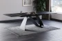 Stół rozkładany Diuna Ceramic 160-240 cm czarny sahara noir/czarny mat