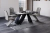 Stół rozkładany Diuna Ceramic 160-240 cm czarny sahara noir/czarny mat