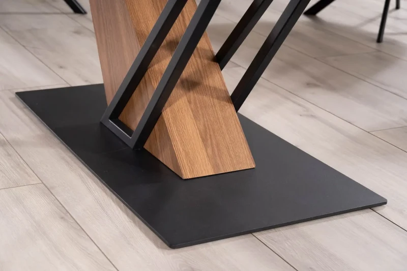 Stół rozkładany Genesis 180-240 cm czarny/jesion