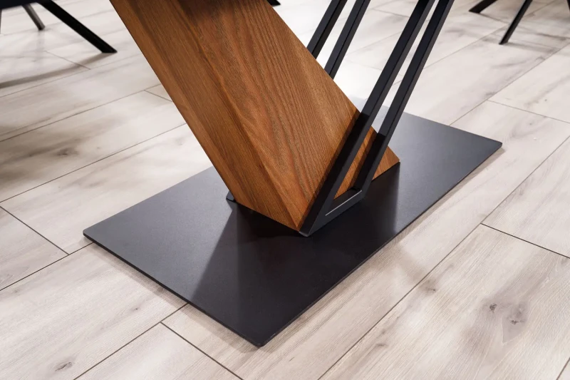 Stół rozkładany Genesis 180-240 cm czarny/jesion