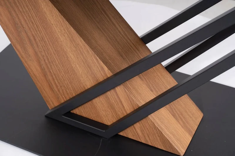 Stół rozkładany Genesis 180-240 cm czarny/jesion