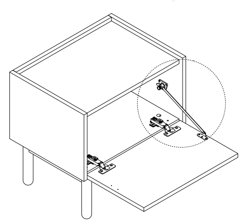 Szafka nocna Boho dąb riviera
