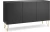 Komoda Harmony czarny grafit / marmur