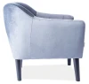 Fotel tapicerowany Karo 1 Velvet wenge