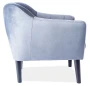 Fotel tapicerowany Karo 1 Velvet wenge