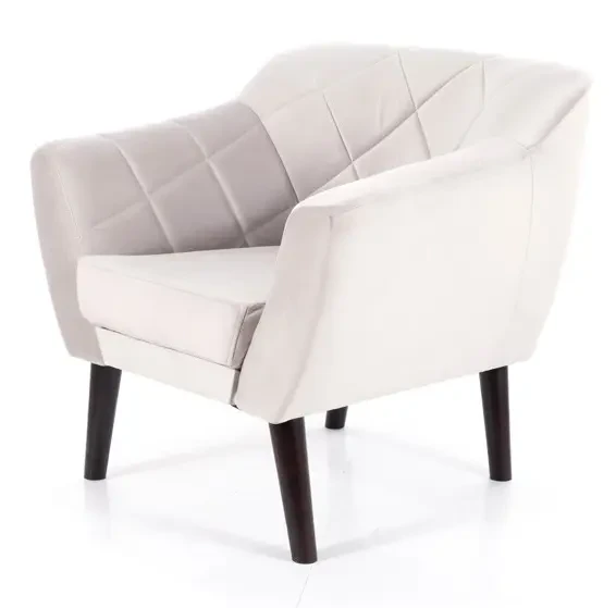 Fotel tapicerowany Karo 1 Velvet wenge