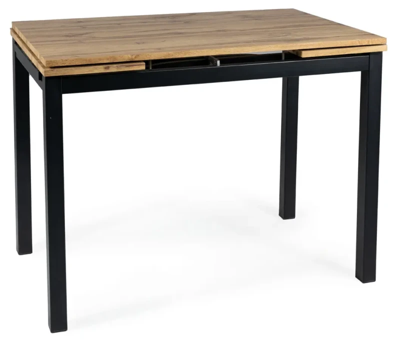Stół rozkładany GD017 110-170 cm dąb artisan/czarny mat