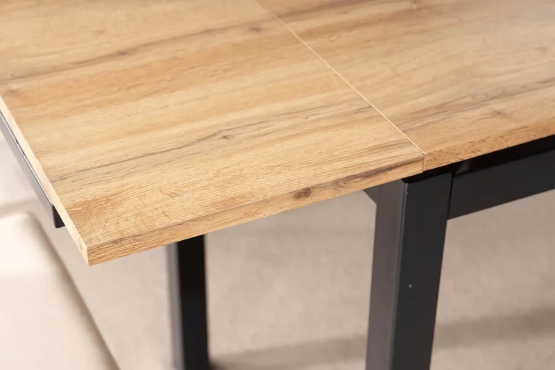 Stół rozkładany GD017 110-170 cm dąb artisan/czarny mat