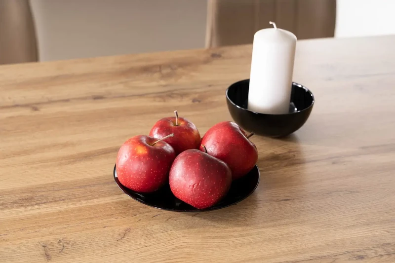 Stół rozkładany GD017 110-170 cm dąb artisan/czarny mat