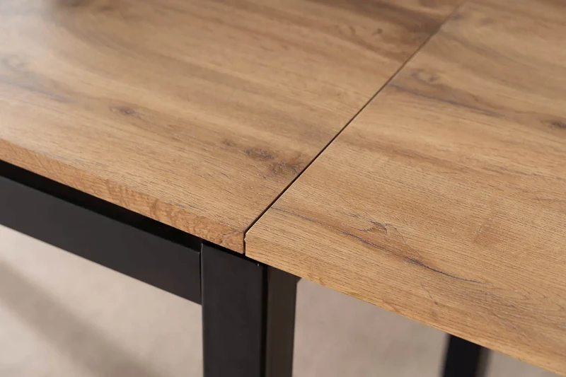 Stół rozkładany GD017 110-170 cm dąb artisan/czarny mat