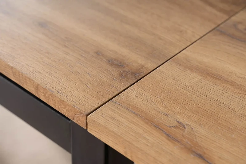 Stół rozkładany GD017 110-170 cm dąb artisan/czarny mat
