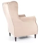Fotel tapicerowany Baron Velvet ciemny beż Bluvel 40