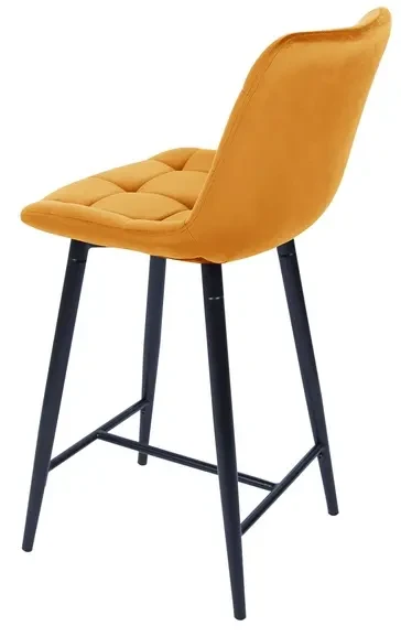 Półhoker tapicerowany Chic H-2 Velvet Bluvel 68 curry