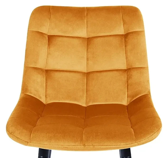 Półhoker tapicerowany Chic H-2 Velvet Bluvel 68 curry