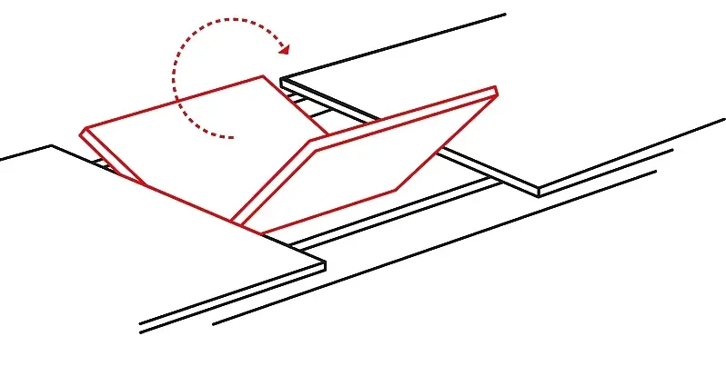 Stół rozkładany Gaston 100-135 cm dąb artisan/czarny