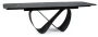 Stół rozkładany Infinity Ceramic 160-240 cm czarny azario black/czarny mat