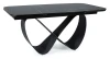 Stół rozkładany Infinity Ceramic 160-240 cm czarny azario black/czarny mat