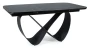 Stół rozkładany Infinity Ceramic 160-240 cm czarny azario black/czarny mat