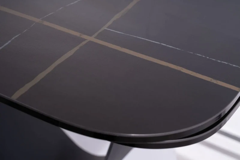 Stół rozkładany Infinity Ceramic 160-240 cm czarny azario black/czarny mat