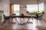 Stół rozkładany Infinity Ceramic 160-240 cm czarny azario black/czarny mat