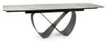 Stół rozkładany Infinity Ceramic 160-240 cm biały amber bianco/brązowy