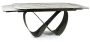 Stół rozkładany Infinity Ceramic 160-240 cm biały amber bianco/brązowy