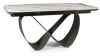 Stół rozkładany Infinity Ceramic 160-240 cm biały amber bianco/brązowy